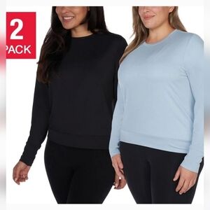 Lukka Lux Ladies' Long Sleeve Active Top, 2-pack